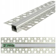 Akcesoria do oświetlenia - Profil aluminiowy do taśm Led do płyt karton-gips Gk Klosz 2m - miniaturka - grafika 1