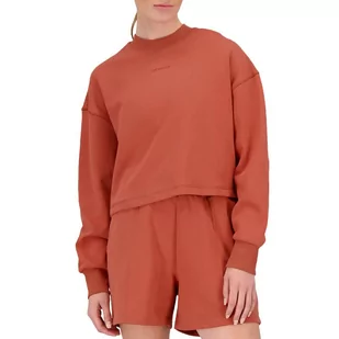 Bluza New Balance WT23555MHY - brązowa - Bluzy sportowe damskie - miniaturka - grafika 1