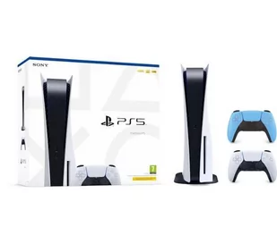 Sony PlayStation 5 (PS5) z napędem- dodatkowy pad (niebieski) - Konsole Playstation - miniaturka - grafika 1