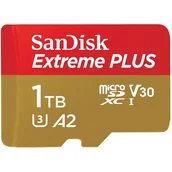 Karty pamięci - SANDISK microSDXC Extreme Plus 1TB + Adapter - miniaturka - grafika 1