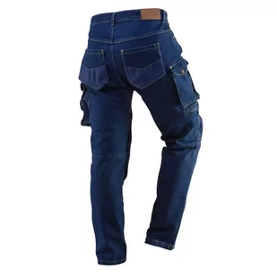 Spodnie robocze DENIM, wzmocnienia na kolanach, rozmiar L - Odzież robocza - miniaturka - grafika 3