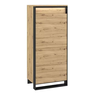 Szafka QUANT QA-07 dąb artisan/czarny - Szafki do salonu - miniaturka - grafika 1