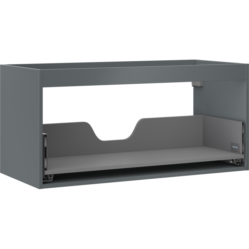 Mexen Box-A korpus szafki podumywalkowej 100 cm, 1 szuflada, grafit mat - 91AX0-1000-470-1-66