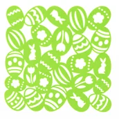 Obrusy i serwetki - Podkładka na stół filcowa 30 x 30 cm zielona/żółta - miniaturka - grafika 1