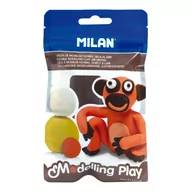 Pozostałe akcesoria dla plastyków - Milan Modelina Air-Dry 100g brązowa 9154170 - miniaturka - grafika 1