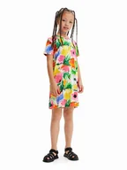 Sukienki i spódniczki dla dziewczynek - Desigual Sukienka codzienna 23SGVK14 Kolorowy Regular Fit - miniaturka - grafika 1