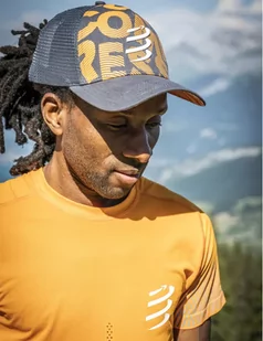 COMPRESSPORT Czapka lifestyle TRUCKER CAP magent/autumn glory - Czapki i chusty sportowe męskie - miniaturka - grafika 3