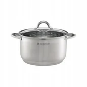 Zestawy garnków i patelni - AMBITION Garnek stalowy z pokrywką Solar 20cm / 3,5l 44470 - miniaturka - grafika 1