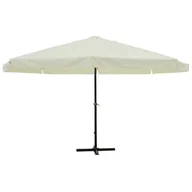 Parasole ogrodowe - Biały ogrodowy parasol z aluminiową ramą R3-T95 - miniaturka - grafika 1