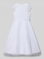 Sukienki i spódniczki dla dziewczynek - Sukienka midi z okrągłym dekoltem - miniaturka - grafika 1