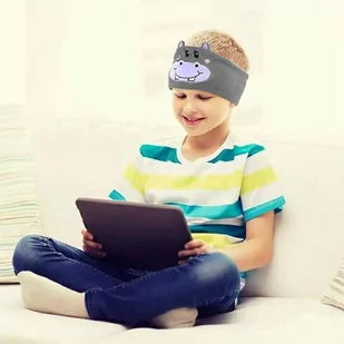 Opaska dziecięca z funkcją bluetooth Hipopotam / Hippo - Słuchawki - miniaturka - grafika 2