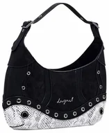 Torebki damskie - Desigual Wąż damska torba na ramię, Czarny (Black) - miniaturka - grafika 1
