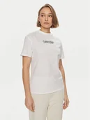 Koszulki i topy damskie - Calvin Klein T-Shirt Coordinates K20K207005 Biały Regular Fit - miniaturka - grafika 1