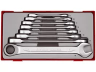 Zestawy narzędziowe - Zestaw kluczy płasko - oczkowych z grzechotką 8 szt. TENGTOOLS TT6508RS (166720102) - miniaturka - grafika 1