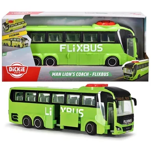 Dickie Toys Flixbus Autobus Turystyczny Autokar Zielony - Samochody i pojazdy dla dzieci - miniaturka - grafika 1