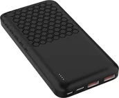 Powerbanki - Platinet Platinet power bank 10000mAh PD QC, black 45931 - miniaturka - grafika 1