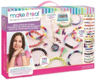 Make it real Zestaw do tworzenia bransoletek Mega Jewelry Studio - Zabawki kreatywne - miniaturka - grafika 2
