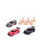 Samochody i pojazdy dla dzieci - SIKU 6331 Super-Gif Set Zestaw pojazdów wyścigowych + pachołki - miniaturka - grafika 1