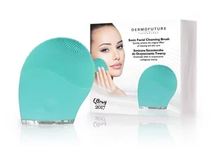 Dermofuture − Sonic Facial Cleansing Brush, szczoteczka soniczna do oczyszczania twarzy miętowa USZKODZONE OPAKOWANIE - Szczoteczki do twarzy - miniaturka - grafika 1