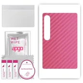 Akcesoria do tabletów i e-booków - folia naklejka skórka strukturalna na TYŁ do Blackview Tab 90 WiFi - Carbon Różowy - apgo SKINS - miniaturka - grafika 1