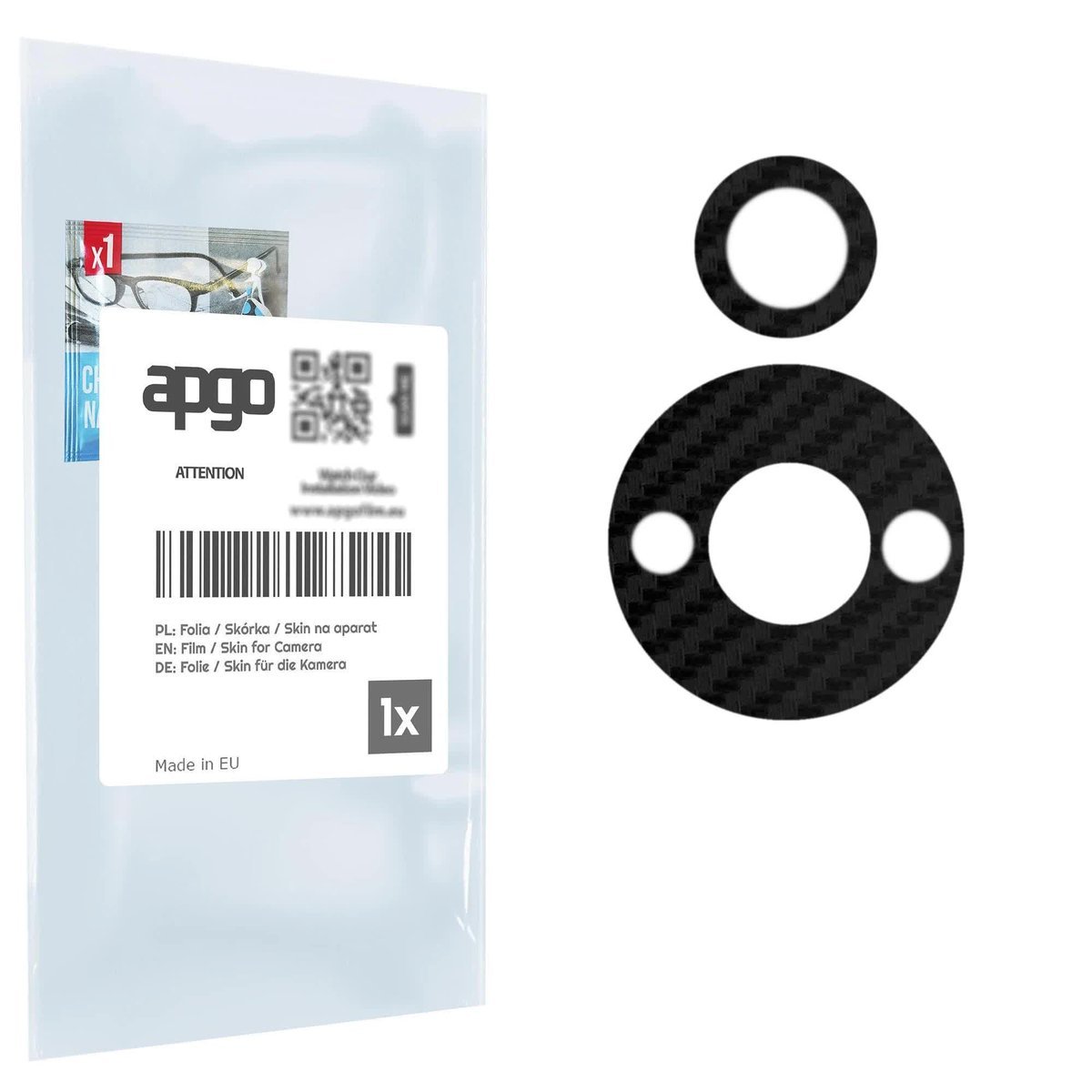 Folia naklejka skórka strukturalna na wyspę aparatu do ZTE Fresh 60 - różne kolory na kamerę, obiektyw apgo SKINS Lens Protector