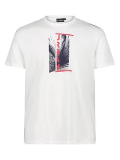 Koszulki męskie - CMP Koszulka w kolorze białym - grafika 1
