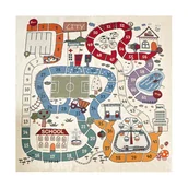 Maty edukacyjne - Małpiszon, mata do zabawy Dinamico (175x175 cm) - miniaturka - grafika 1