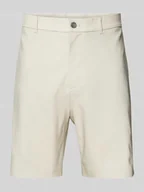 Spodenki męskie - Szorty chinosy o kroju regular fit ze szlufkami na pasek - miniaturka - grafika 1