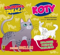 Kolorowanki, wyklejanki - RM Kolorowa edukacja. Koty Barbara Sieradzan, Anna Jędrzejec - miniaturka - grafika 1