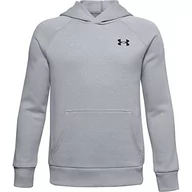 Bluzy damskie - Under Armour RIVAL COTTON HOODIE-GRY - miniaturka - grafika 1