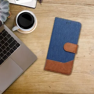 Kabura JEANS Book do XIAOMI Redmi Note 14 PRO 4G niebieski - Etui i futerały do telefonów - miniaturka - grafika 1