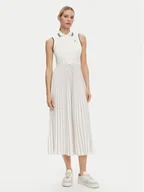 Sukienki - Tommy Hilfiger Sukienka codzienna WW0WW45167 Biały Regular Fit - miniaturka - grafika 1