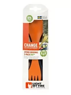 Kuchnia turystyczne i akcesoria - Light My Fire Spork Original BIO 2-pak, rustyorange/slatyblack 2020 Sztućce turystyczne 2412411513 - miniaturka - grafika 1