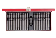 Klucze i nasadki - KING TONY 1043CQ ZESTAW BITÓW 10MM 43CZ. Z UCHWYTEM UDAROWYM 414710M, HEX 4 - 12MM, TORX T20 - T60, SPLINE 5 - 12MM, KASETA - miniaturka - grafika 1