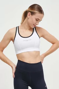 Tommy Hilfiger biustonosz sportowy kolor biały - Bielizna sportowa damska - miniaturka - grafika 1