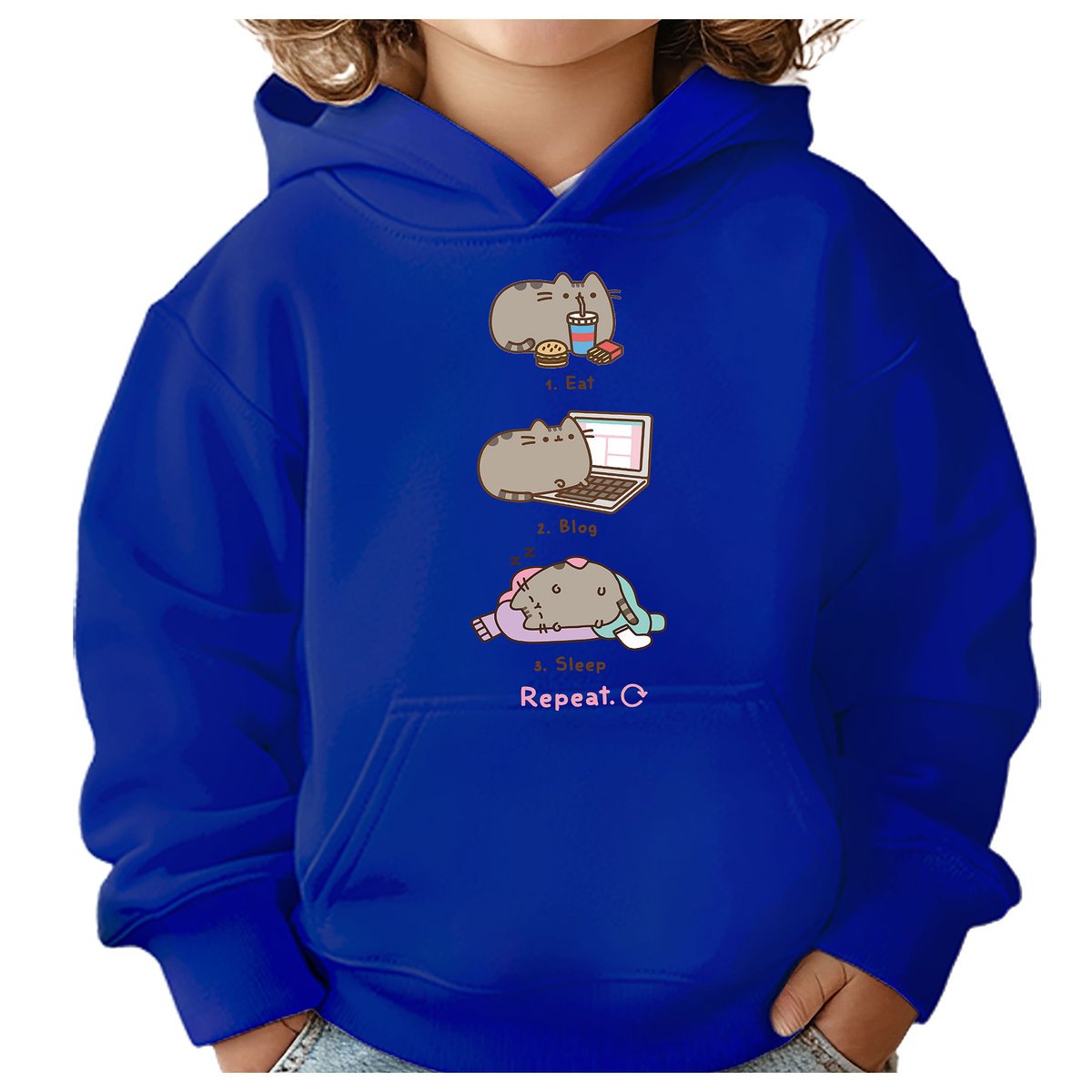 BLUZA DZIECIĘCA PUSHEEN KOT 110-116 DLA DZIEWCZYNKI CHŁOPCA PREZENT