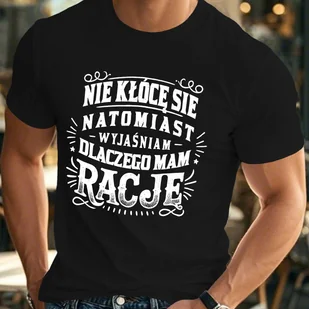 TEMU Męska letnia koszulka casual z cytatem "Nie Sie" w języku polskim, okrągły dekolt, krótki rękaw, lekki poliester, regularny krój - idealna dla - Inne - miniaturka - grafika 1