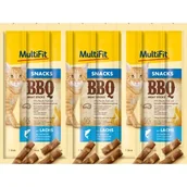 Przysmaki dla psów - MultiFit BBQ Meat Sticks 7 x 8 x 5 g Łosoś - miniaturka - grafika 1