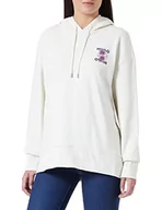 Bluzy damskie - HUGO Damska bluza Dreala_2, otwarta biała 110, S - miniaturka - grafika 1