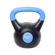 Kettlebell - InSportLine Hantla bitumiczna Kettlebell Dark 12 kg 1IN-10740 - miniaturka - grafika 1