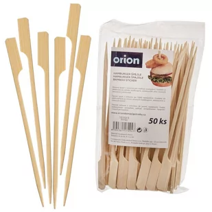 Orion Wykałaczki drewniane szpikulce bambusowe do przystawek przekąsek burgerów szaszłyków 15 cm 50 O-151511 + O-151511 - Naczynia i sztućce jednorazowe - miniaturka - grafika 1