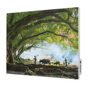 Ogrzewanie przenośne - TERMOFOL Grzejnik na podczerwień z grafiką leśny poranek na wsi TF-SWT700P - miniaturka - grafika 1