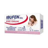 Przeziębienie i grypa - Polpharma Ibufen Baby 60mg 5 szt. - miniaturka - grafika 1