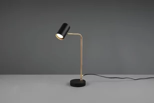 Trio Leuchten Nowoczesna lampa stołowa czarna ze złotem - Beata - Lampy stojące - miniaturka - grafika 1