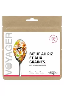 VOYAGER DANIE (573) WOŁOWINA Z RYŻEM I PESTKAMI DYNI 185G - Szybkie dania obiadowe - miniaturka - grafika 1