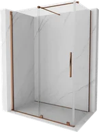 Kabiny prysznicowe - Mexen Velar kabina prysznicowa rozsuwana 130x70 cm, transparent, różowe złoto - 871-130-070-01-60 - miniaturka - grafika 1