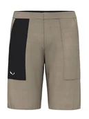 Spodenki męskie - Salewa Szorty funkcyjne w kolorze szarobrązowo-czarnym - miniaturka - grafika 1