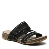 Klapki i japonki damskie - Klapki Rieker 61150-01 Czarny - miniaturka - grafika 1