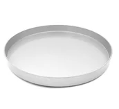 Świeczniki - Talerz dekoracyjny brokatowy glamour podstawka srebrna 32 cm - miniaturka - grafika 1