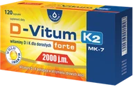 Witaminy i minerały - Oleofarm Sp. z o.o. D-Vitum forte 2000 j.m. K2 120 kapsułek 3158443 - miniaturka - grafika 1